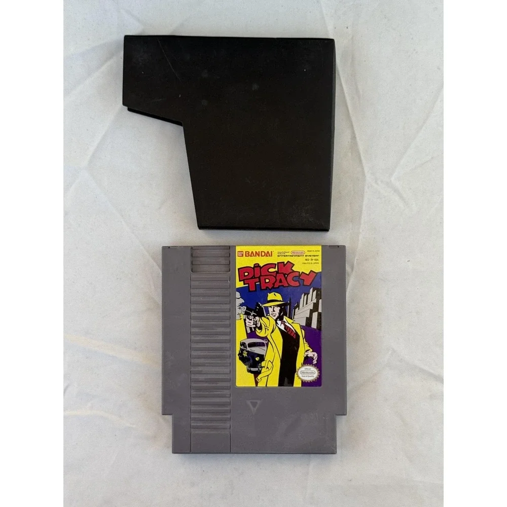 Dick Tracy Nintendo Entertainment System NES Game Cart‎ Bandai NTSC-U/C Gray